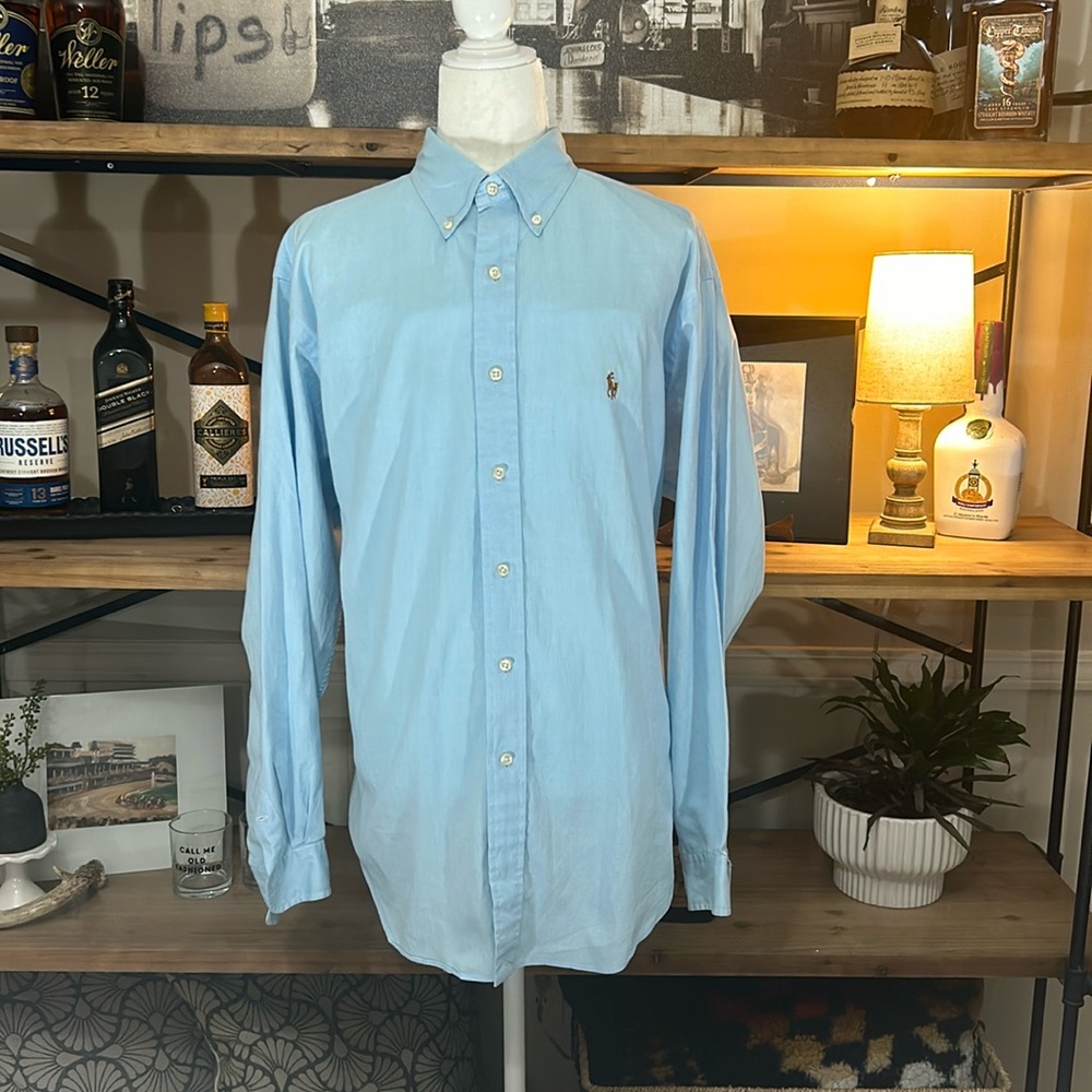 Ralph Lauren Yarmouth Pinpoint Oxford Button Down Large